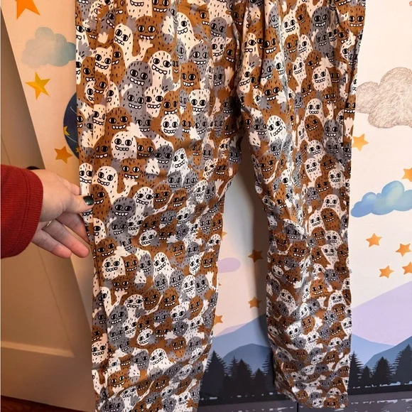 Nooworks monsters overalls small like new rare print - Picture 8 of 11